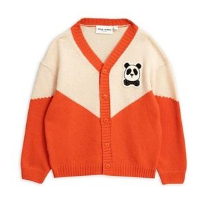 Mini rodini Orange Panda Cardigan